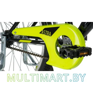 Детский велосипед Novatrack Astra 203ASTRA.BK20 (черный/салатовый, 2020) картинка 6